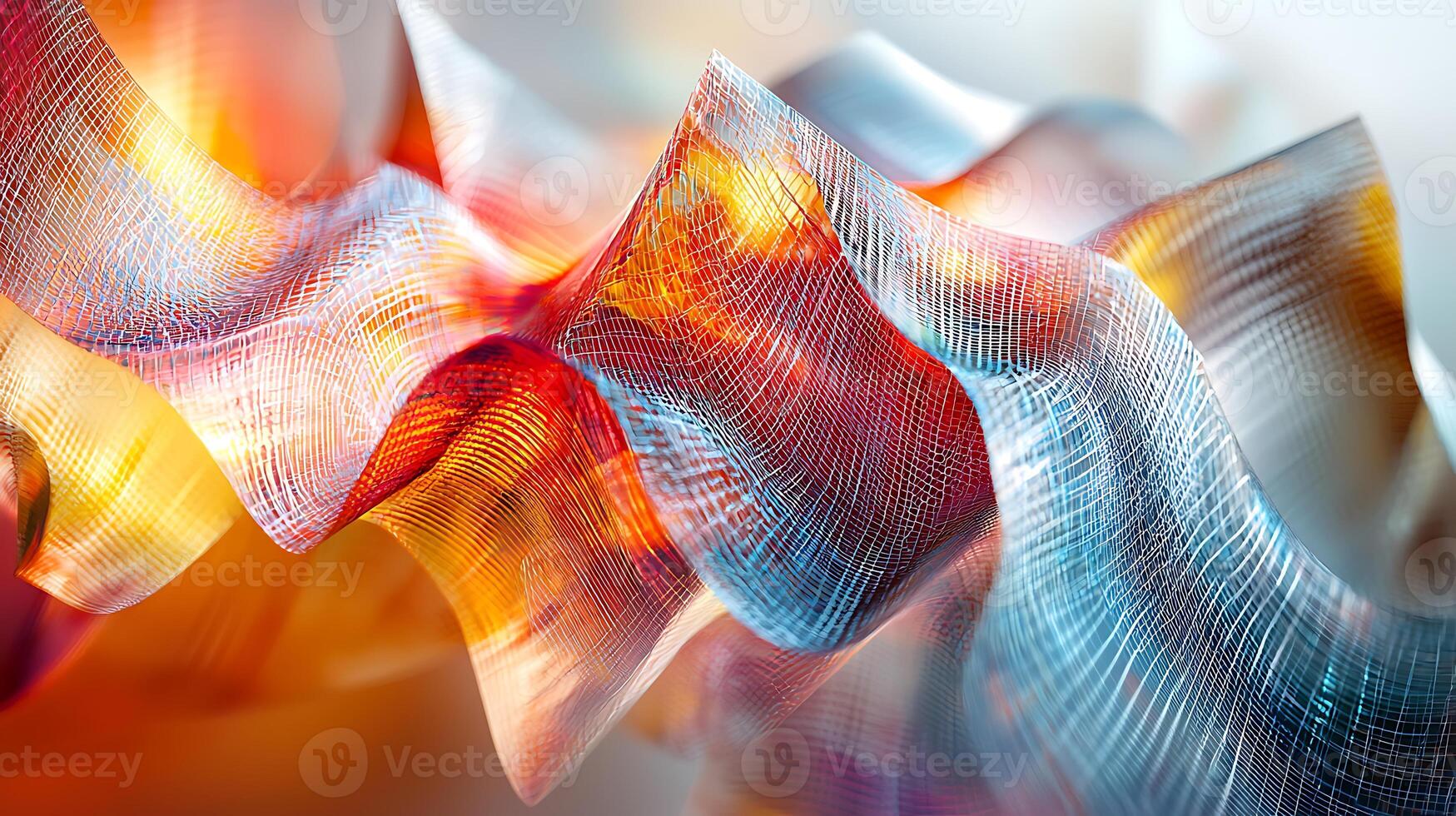 Abstract background with colorful waves variation 2 photo