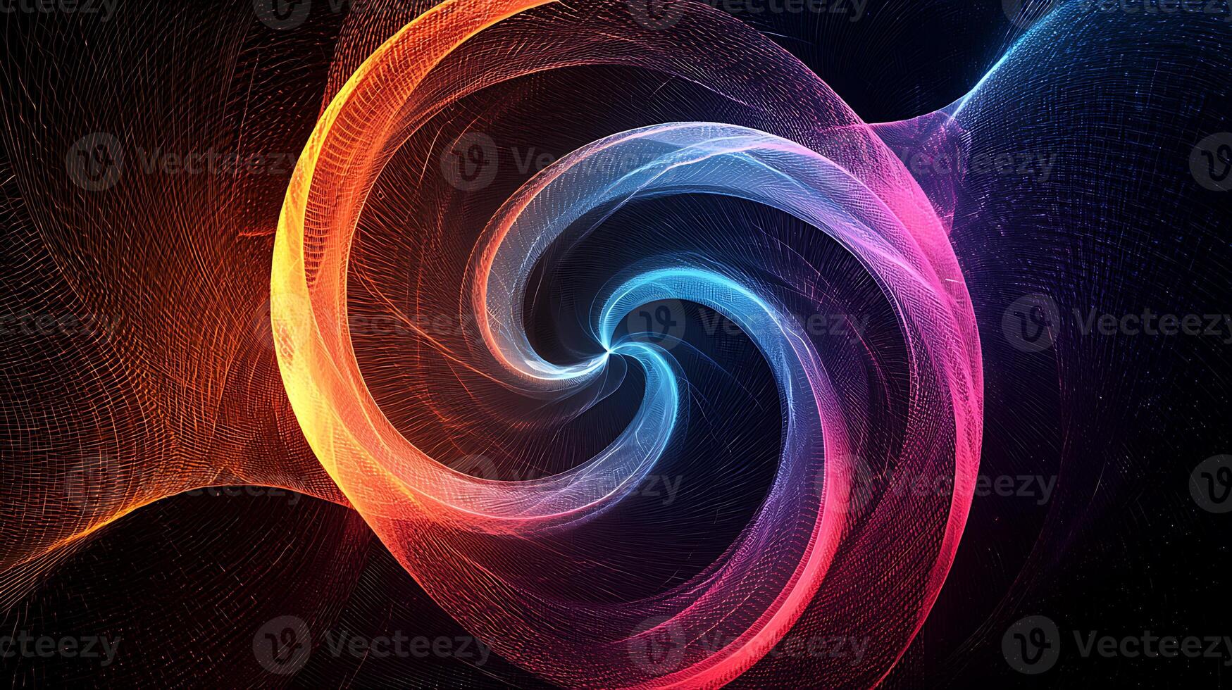 A colorful swirl of light and dark photo