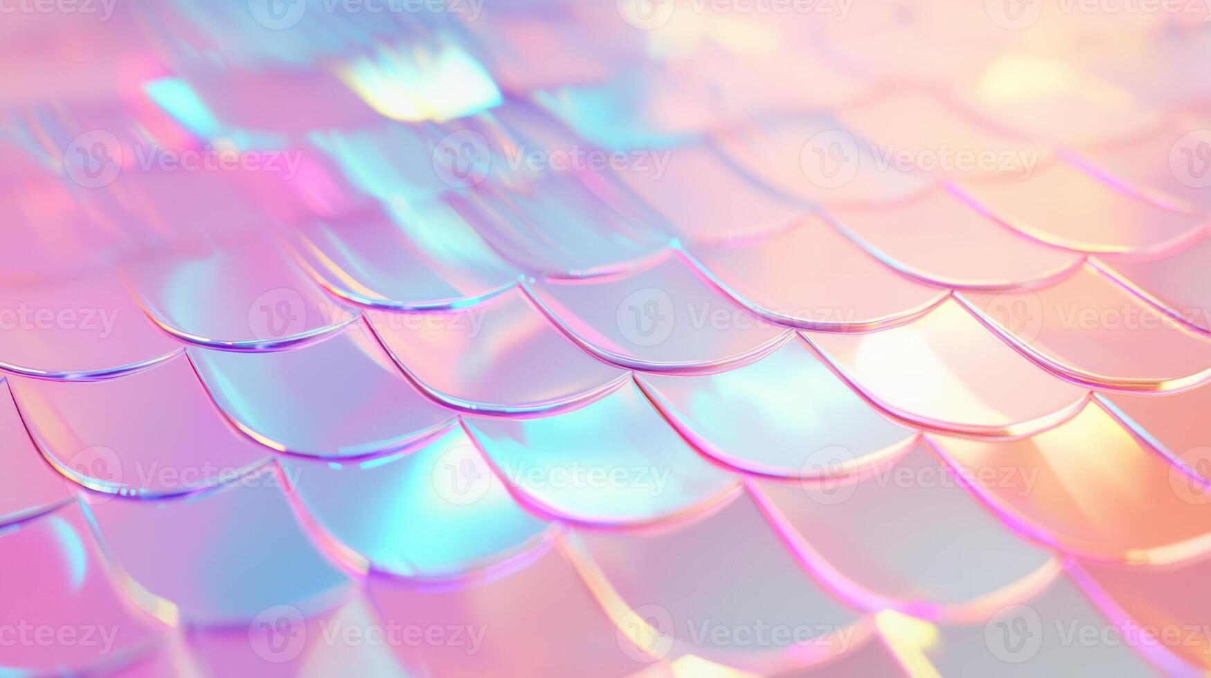 Iridescent pink mermaid scales forming shimmering, ethereal gradient with vibrant color pattern and fantasy inspired aesthetic photo