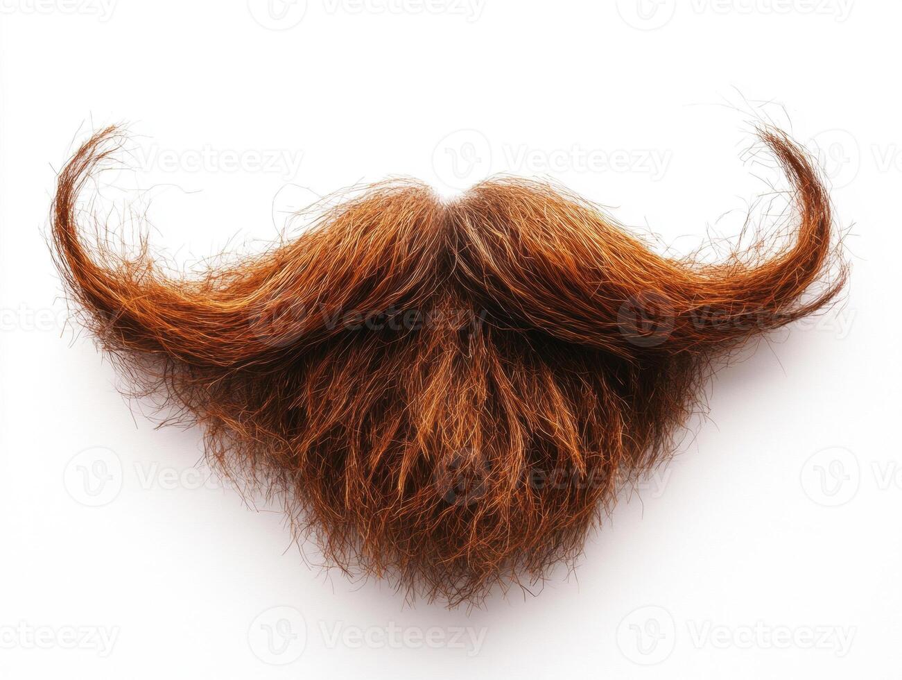Unique artistic representation of a mustache and beard in orange tones photo