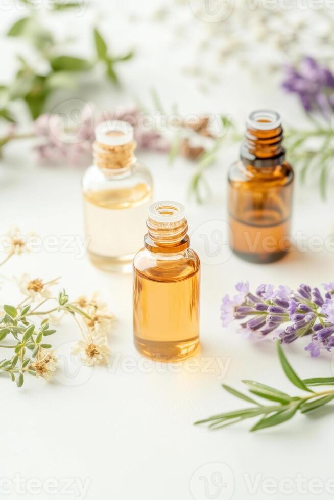 Exploring natural beauty through essential oils in skincare workshop with diverse group of individuals photo