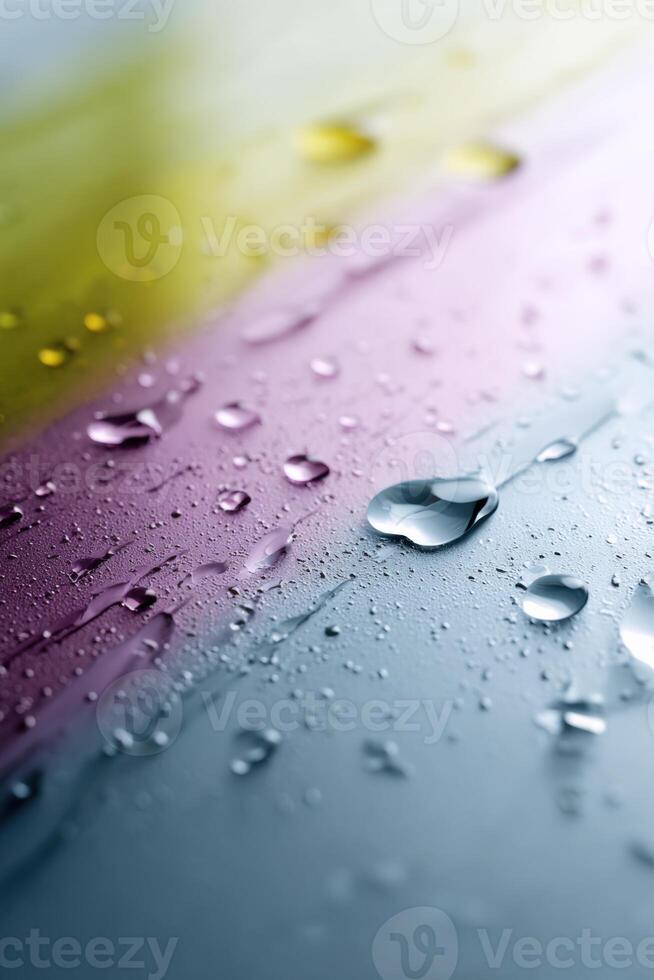 Vibrant glass surfaces with playful smudges creating a cheerful atmosphere for messages and designs photo