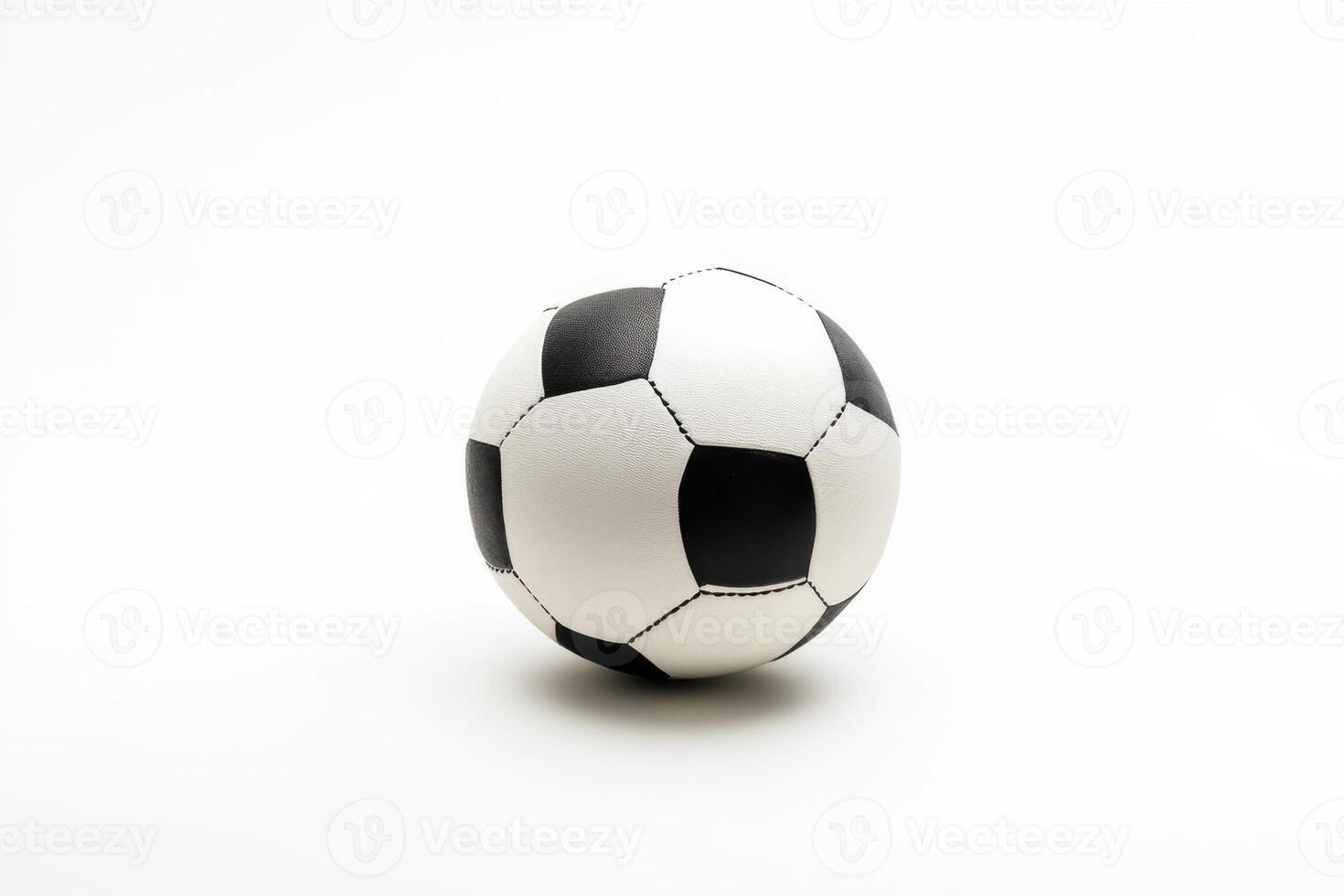 High quality isolated football with realistic details and studio lighting on white background photo