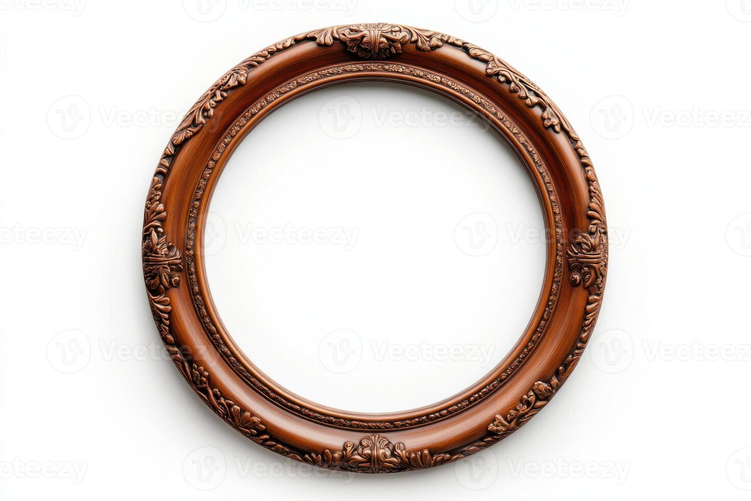 Wall art frame isolated on clean white background showcasing intricate design and craftsmanship photo