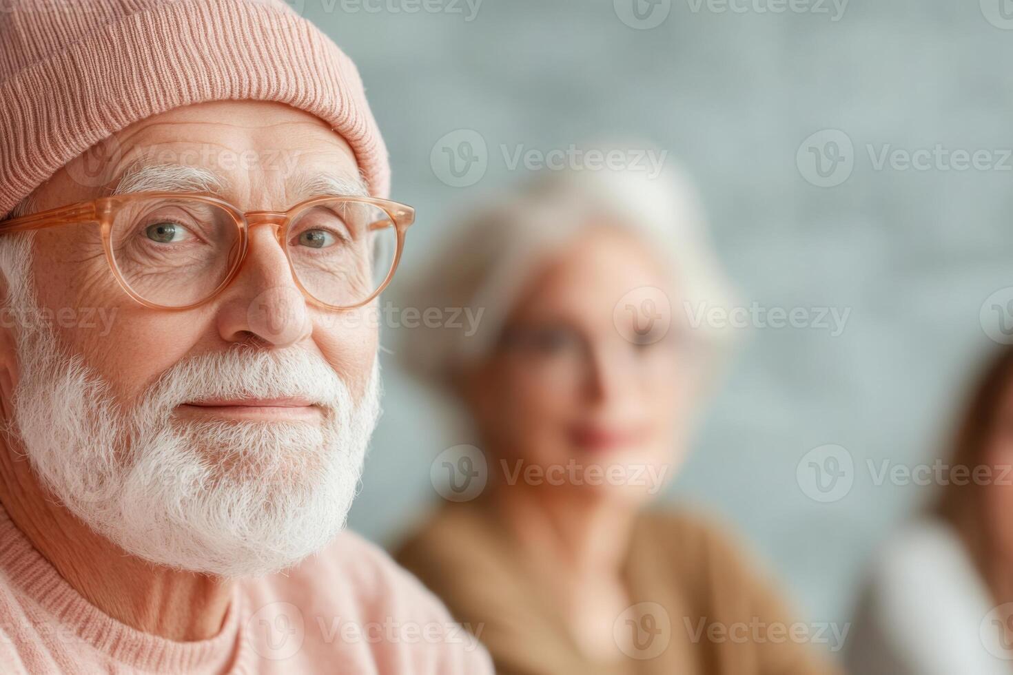 Seniors share experiences in a supportive cancer support group meeting fostering community and connection photo