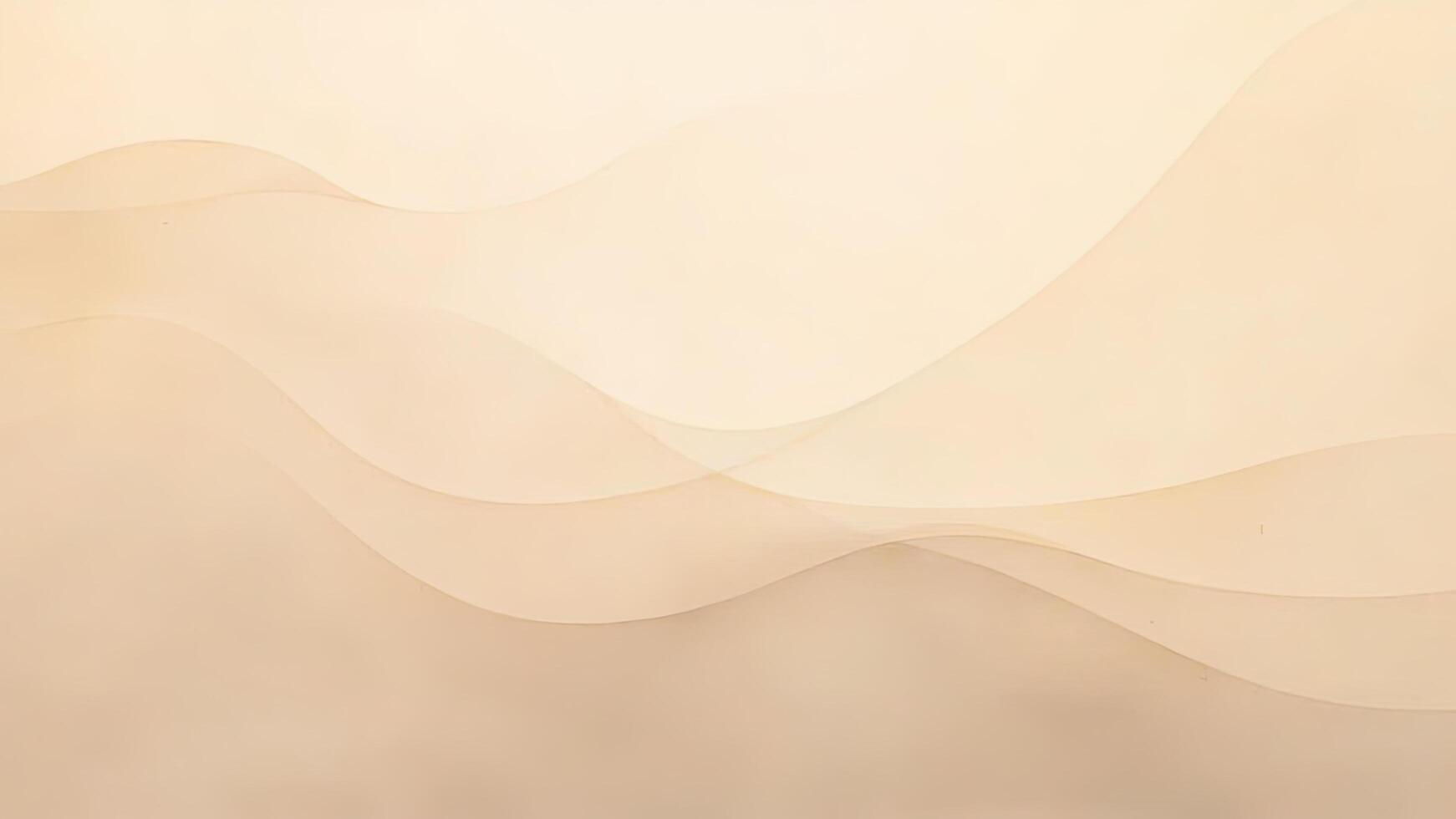 Abstract waves in soft beige tones creating a calm and minimalist background photo