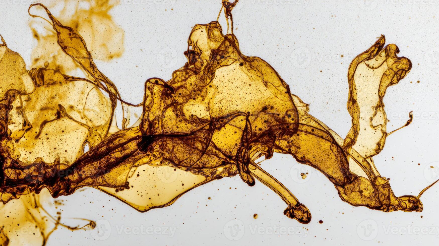 Abstract golden liquid flow with intricate patterns and textures, suitable for modern design and artistic backgrounds photo