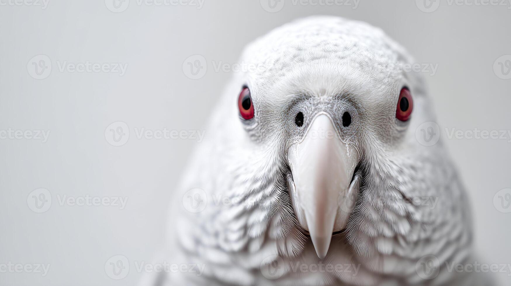 Close-up Portrait of a Unique Bird with Striking Features and Expressive Eyes, Perfect for Nature and Wildlife Projects photo