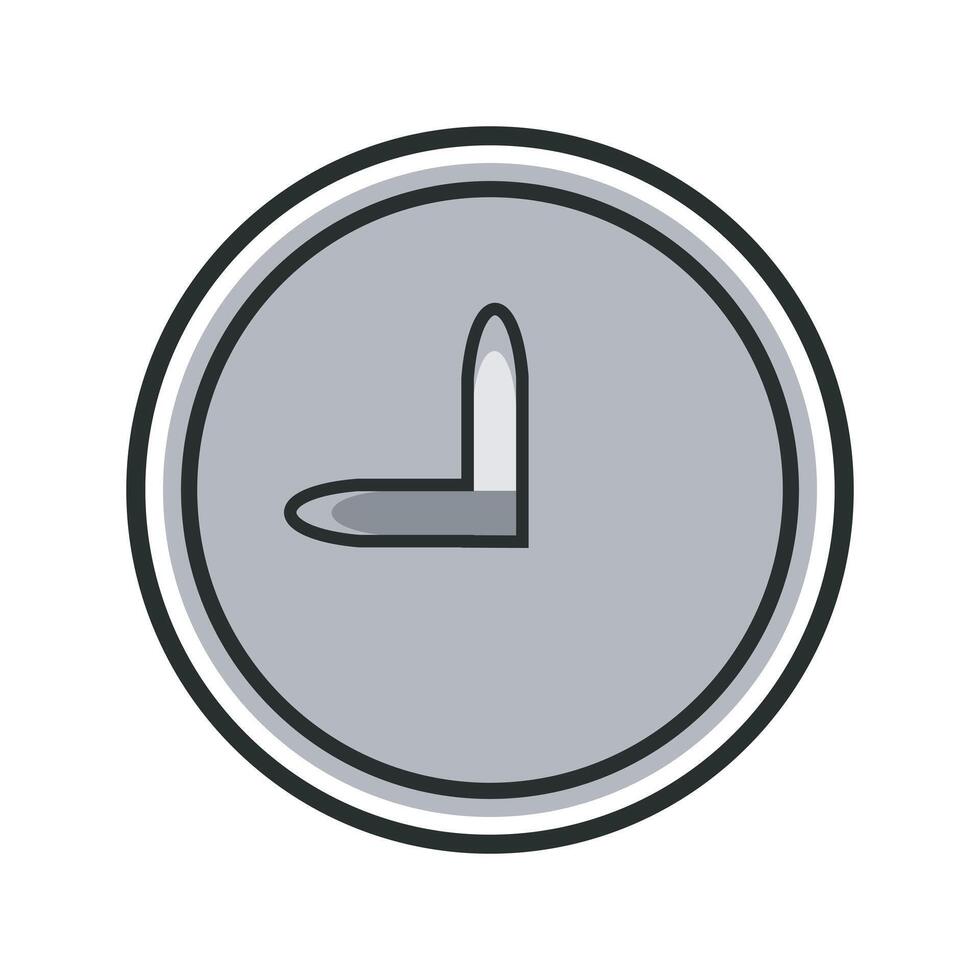 Clock icon Time symbol on white background vector