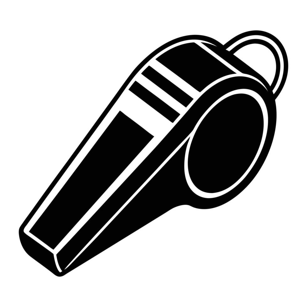 a whistle icon on a white background. vector