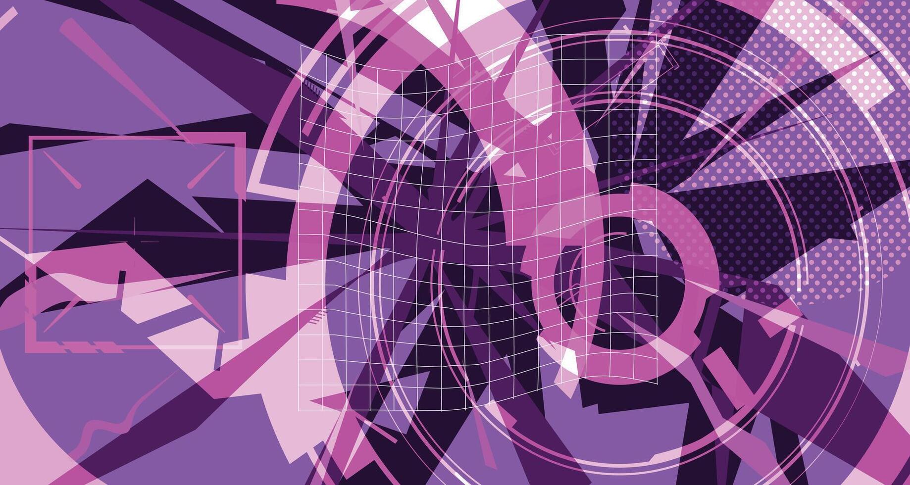 Futuristic Chaotic Form Background vector
