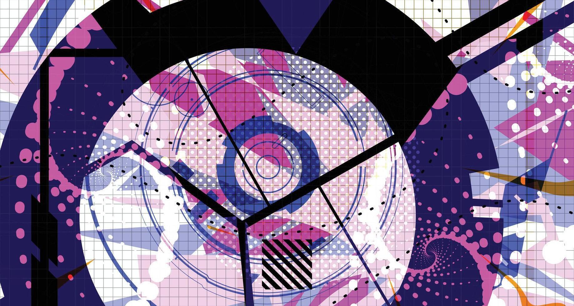 Futuristic Neon Grid Background vector