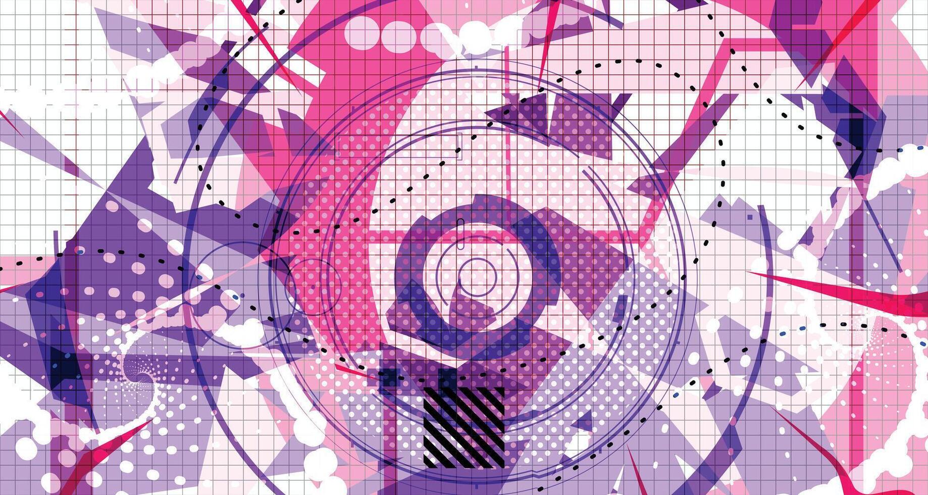 Futuristic Graffiti Art Background vector