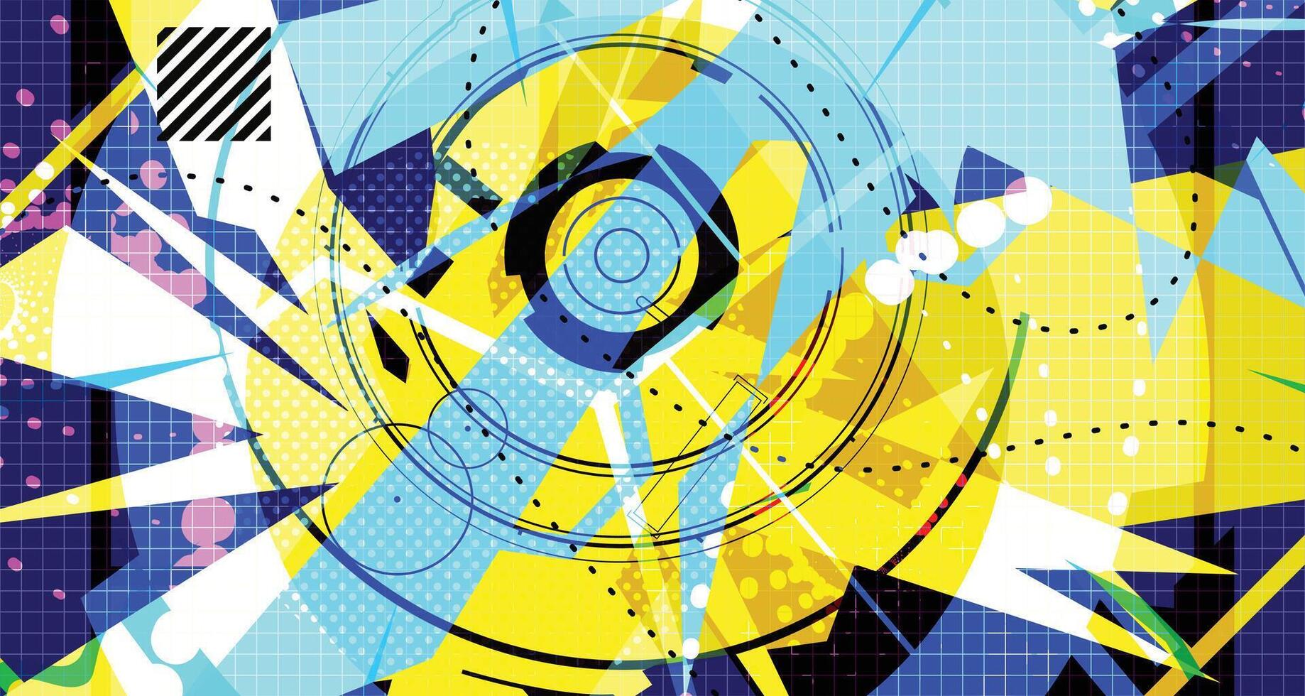 Futuristic Urban Stroke Background vector