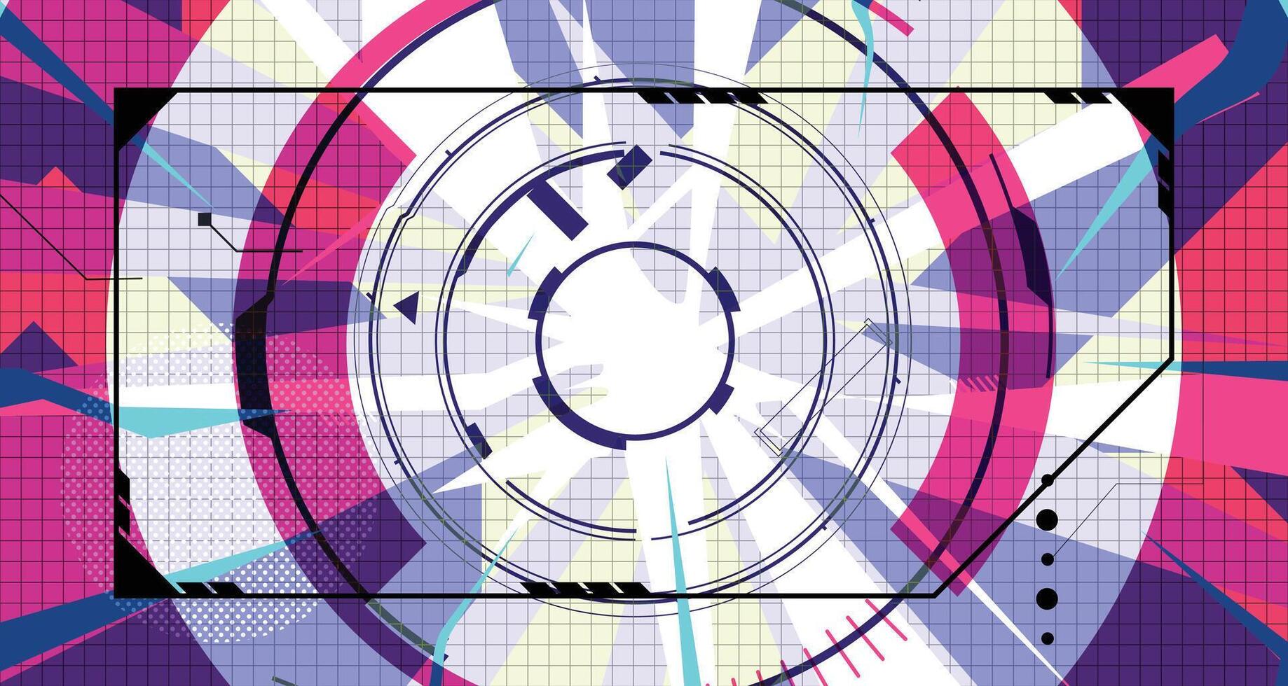 Bold Futuristic Art Background vector