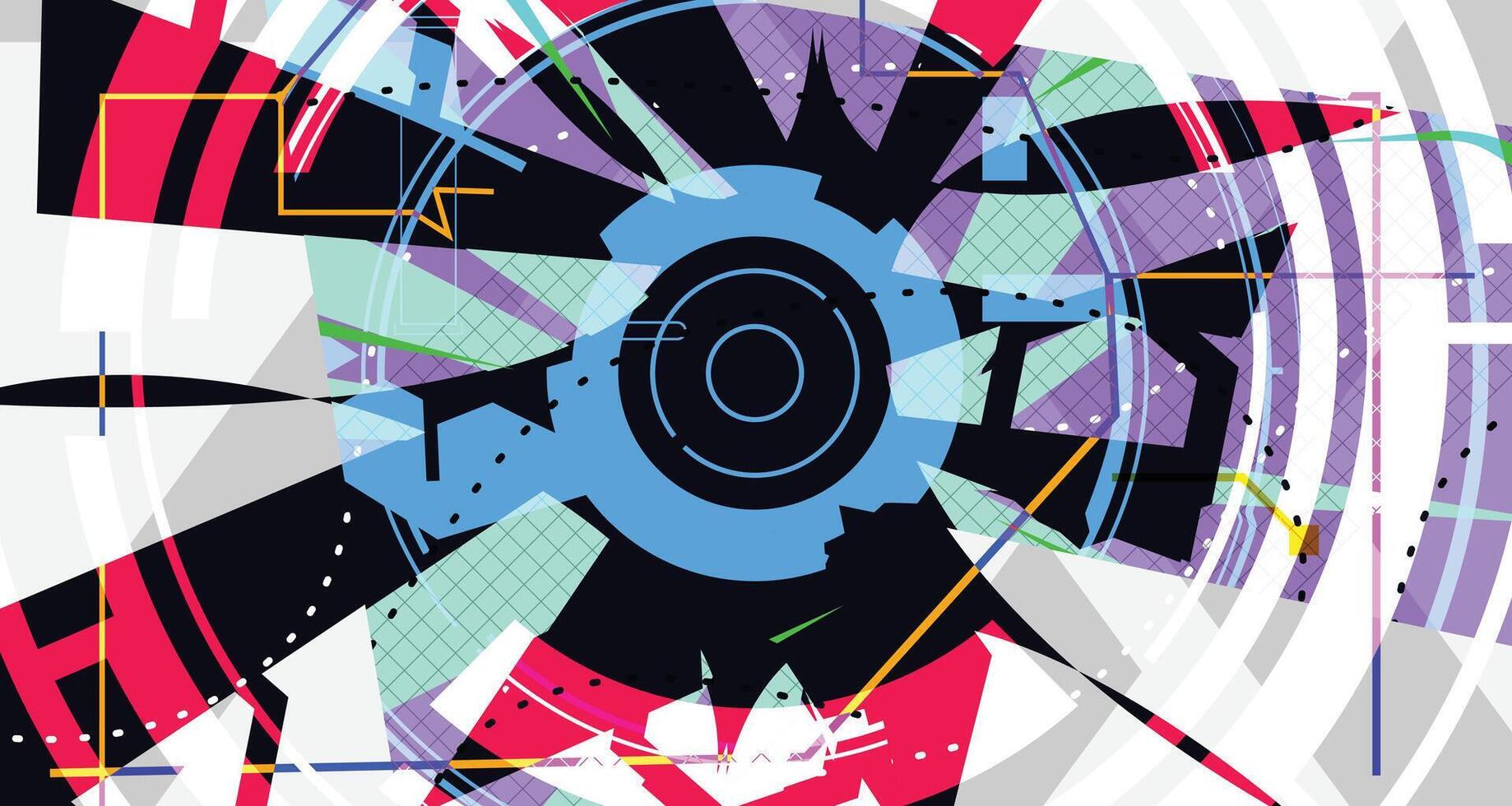 Modern Futuristic Circle Background vector
