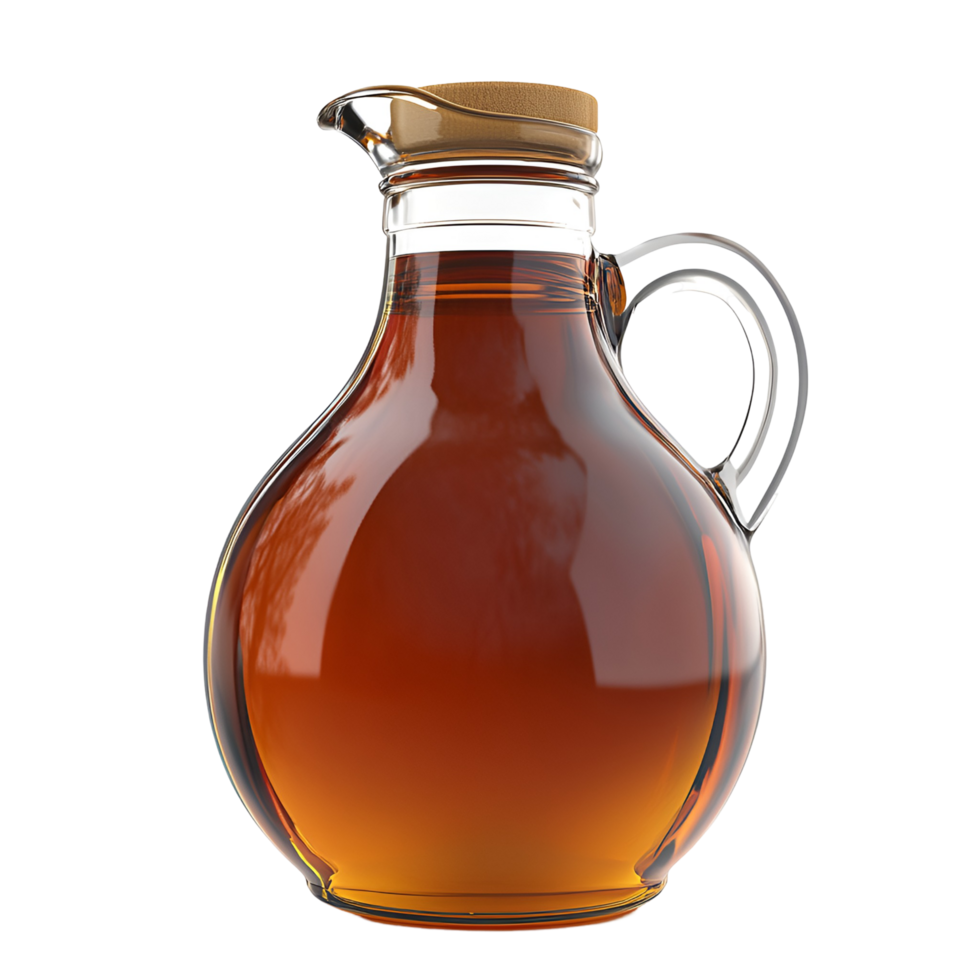Pure Maple Syrup Bottle Isolated On Clear Background png