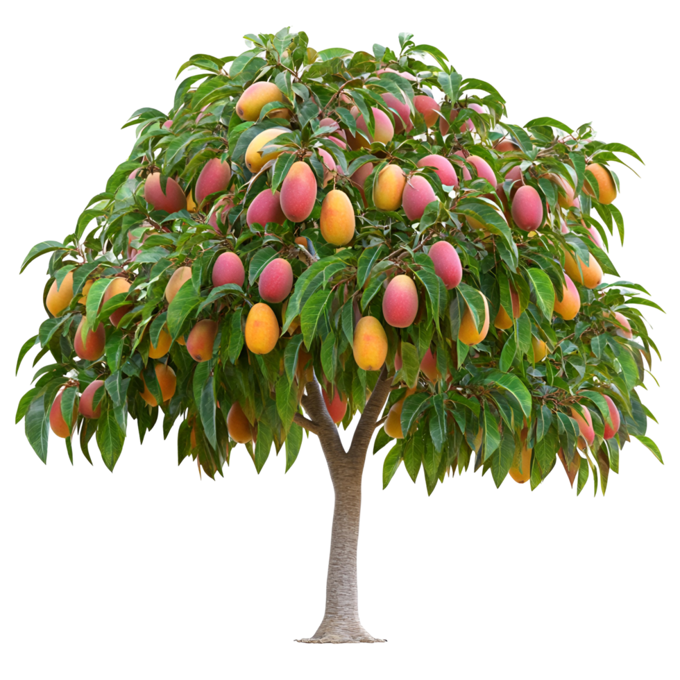 Fresh Mango Tree On Transparent Background png