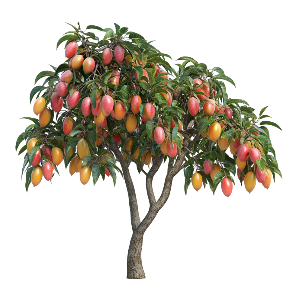 Realistic Mango Tree With Transparent Background png