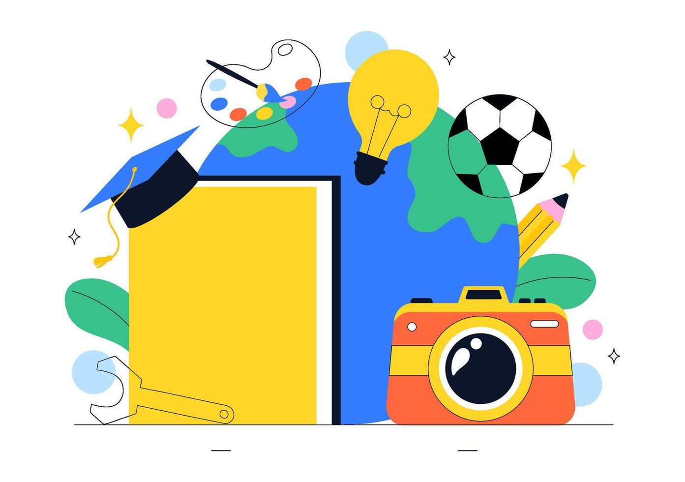 People Gaining Employment and Entrepreneurship Skills for World Youth Skills Day in Flat Illustration vector