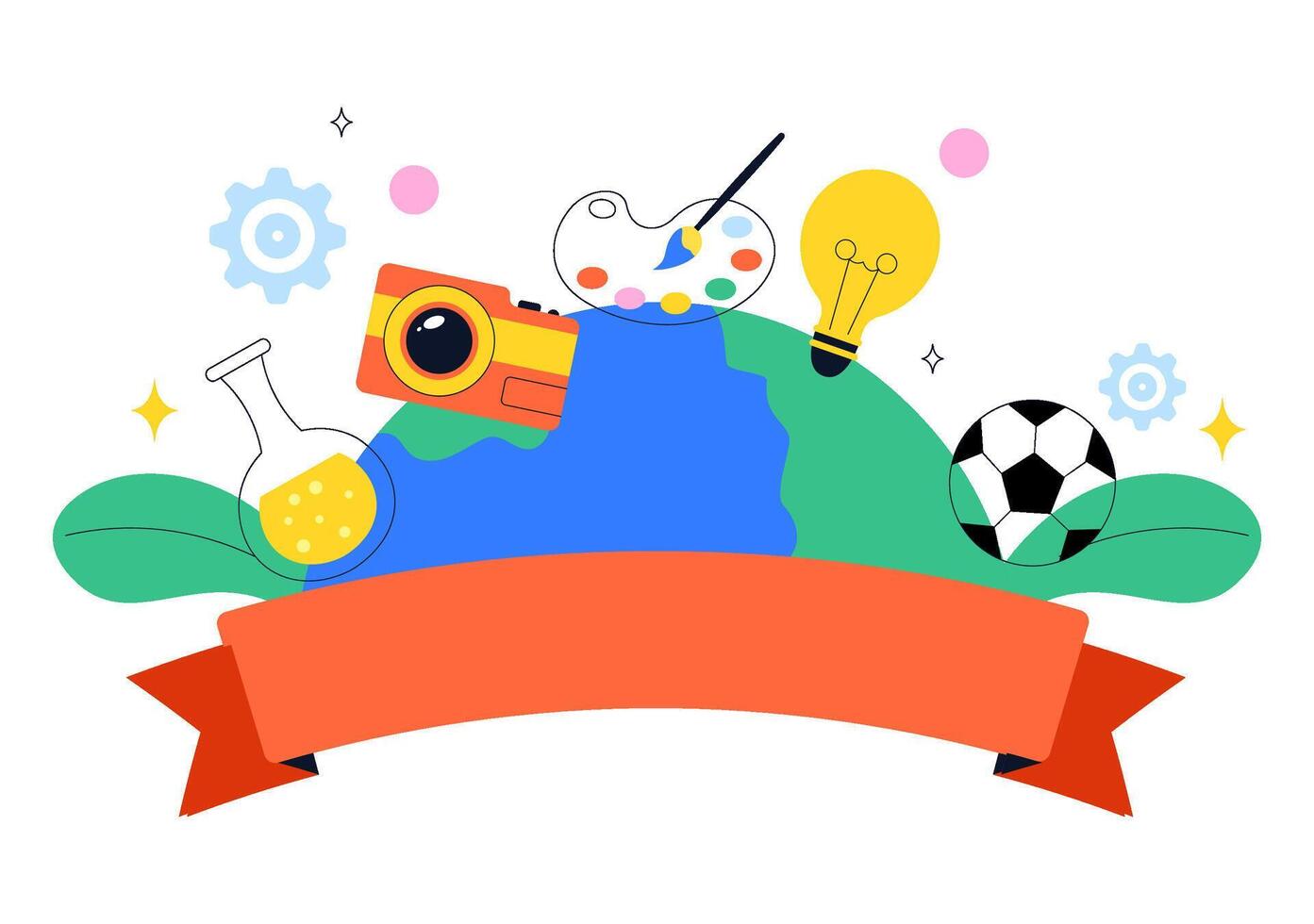 Illustration of Young Entrepreneurs and Skilled Workers Celebrating World Youth Skills Day in Flat Design vector