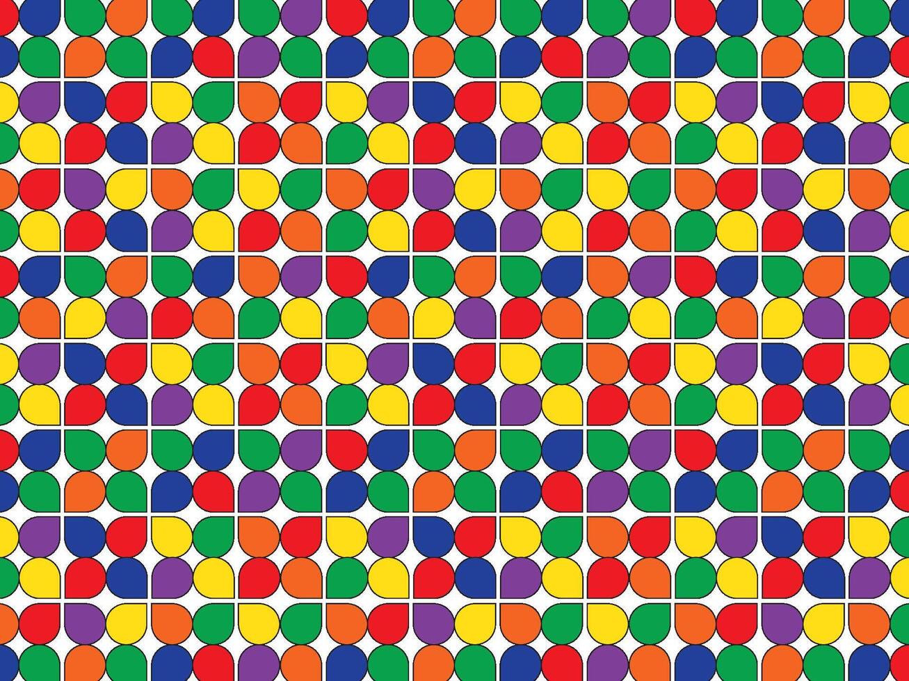 Retro Petal Parade vector