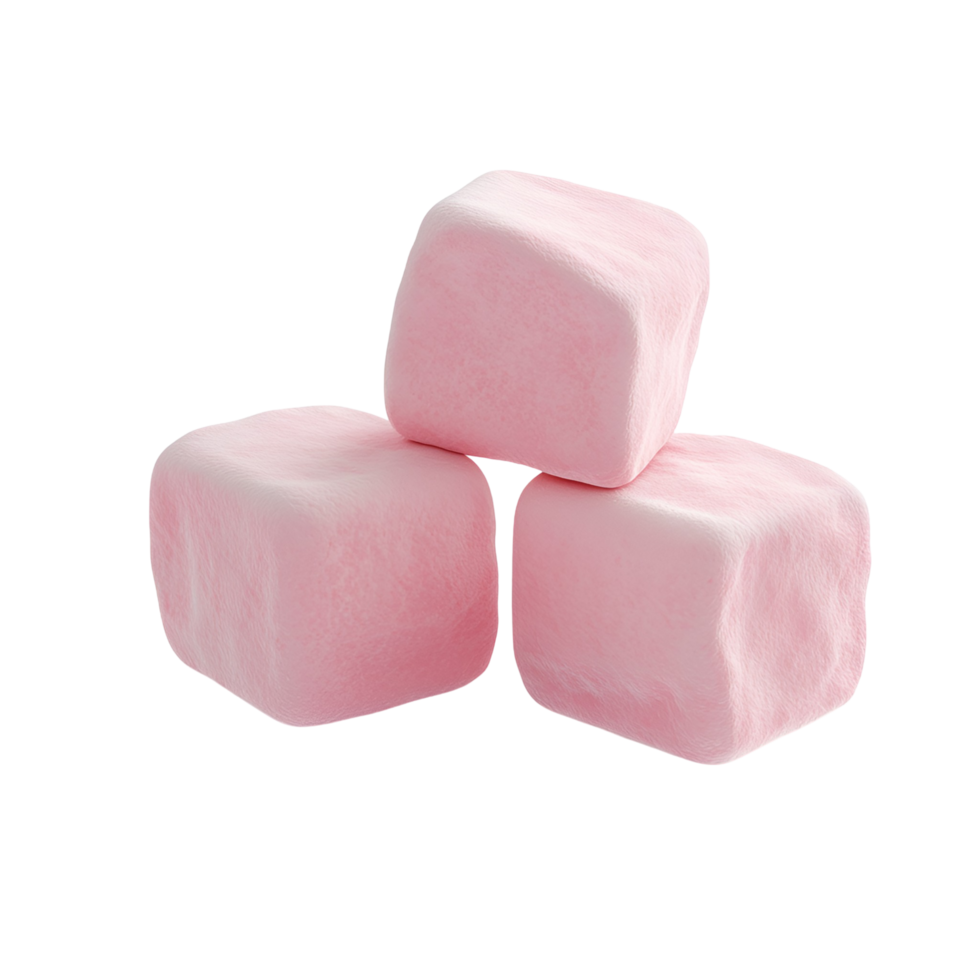 Colorful Sweet Marshmallows Piled Up Transparent Background png