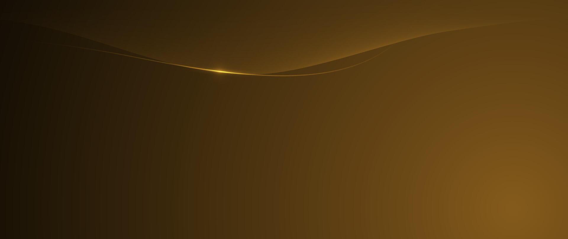 Abstract light gold effect, flow line, motion pattern and golden gradient color vector