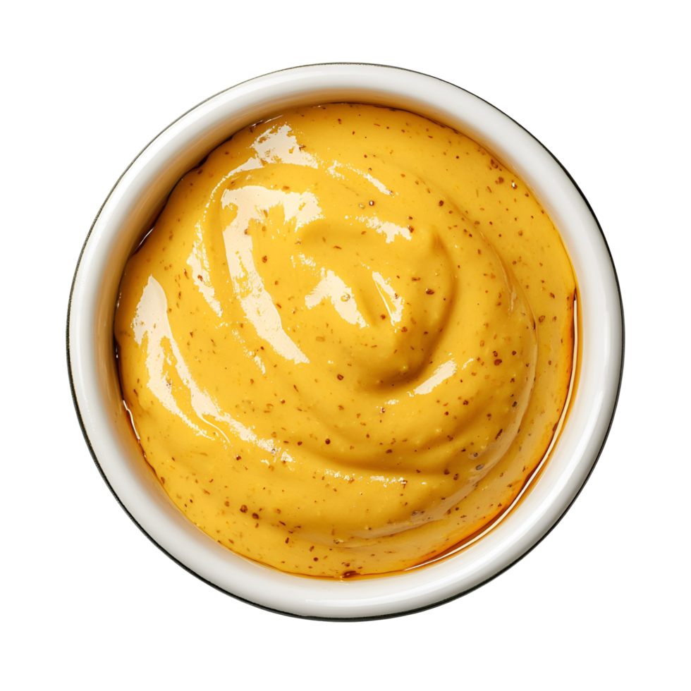 Spicy Yellow Mustard Drop Isolated Transparent Background png