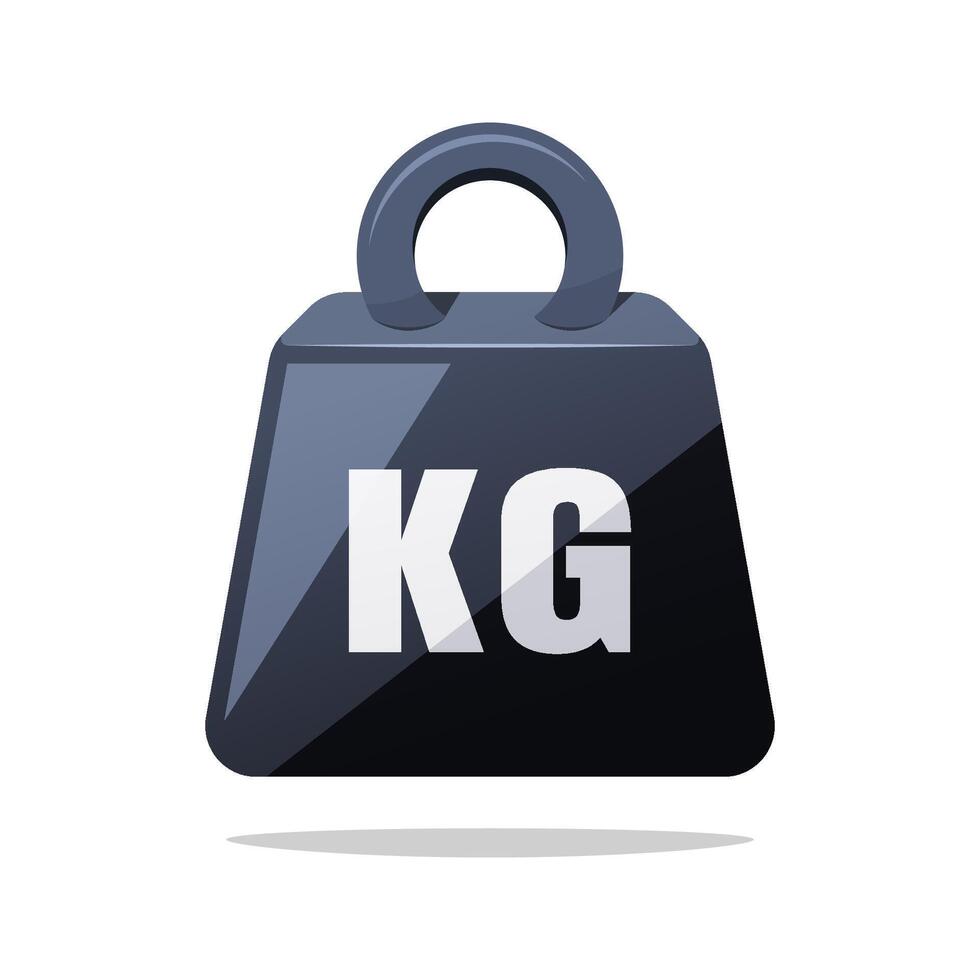 Weight heavy isolated on white background. vector
