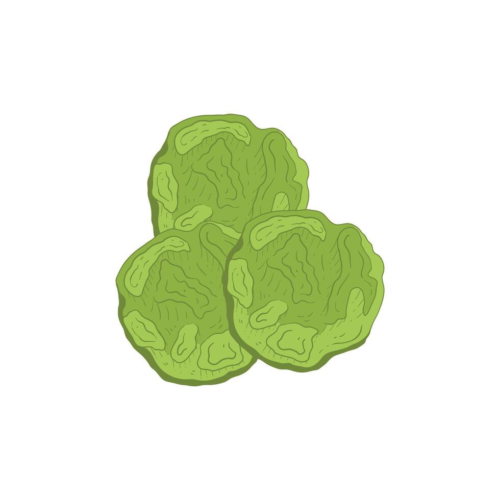 Carabikang Indonesian traditional snack cartoon icon illustration vector