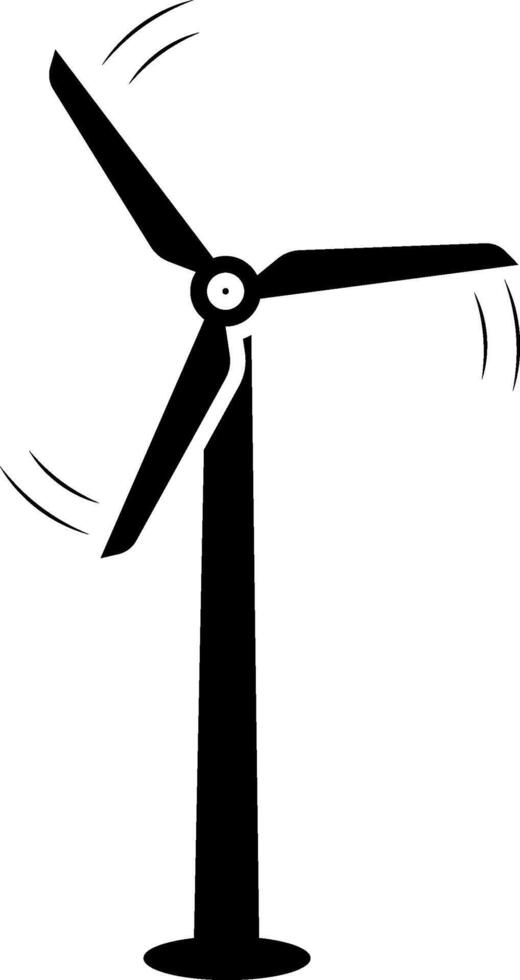 Wind power icon vector