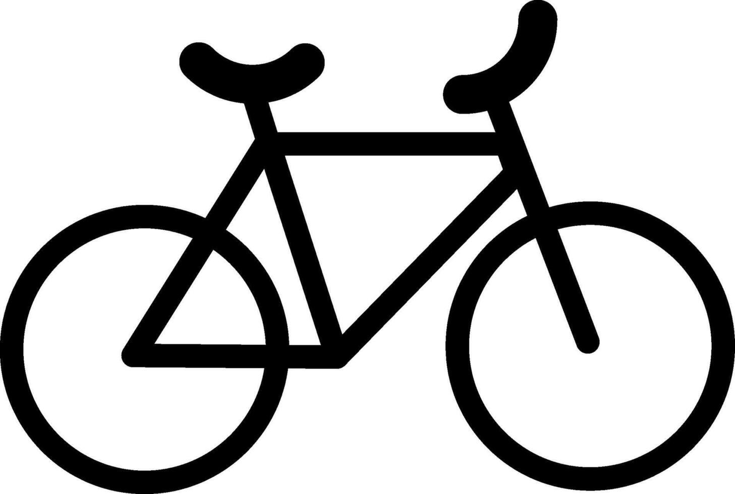 Bike icon. Bicycle icon on white background vector