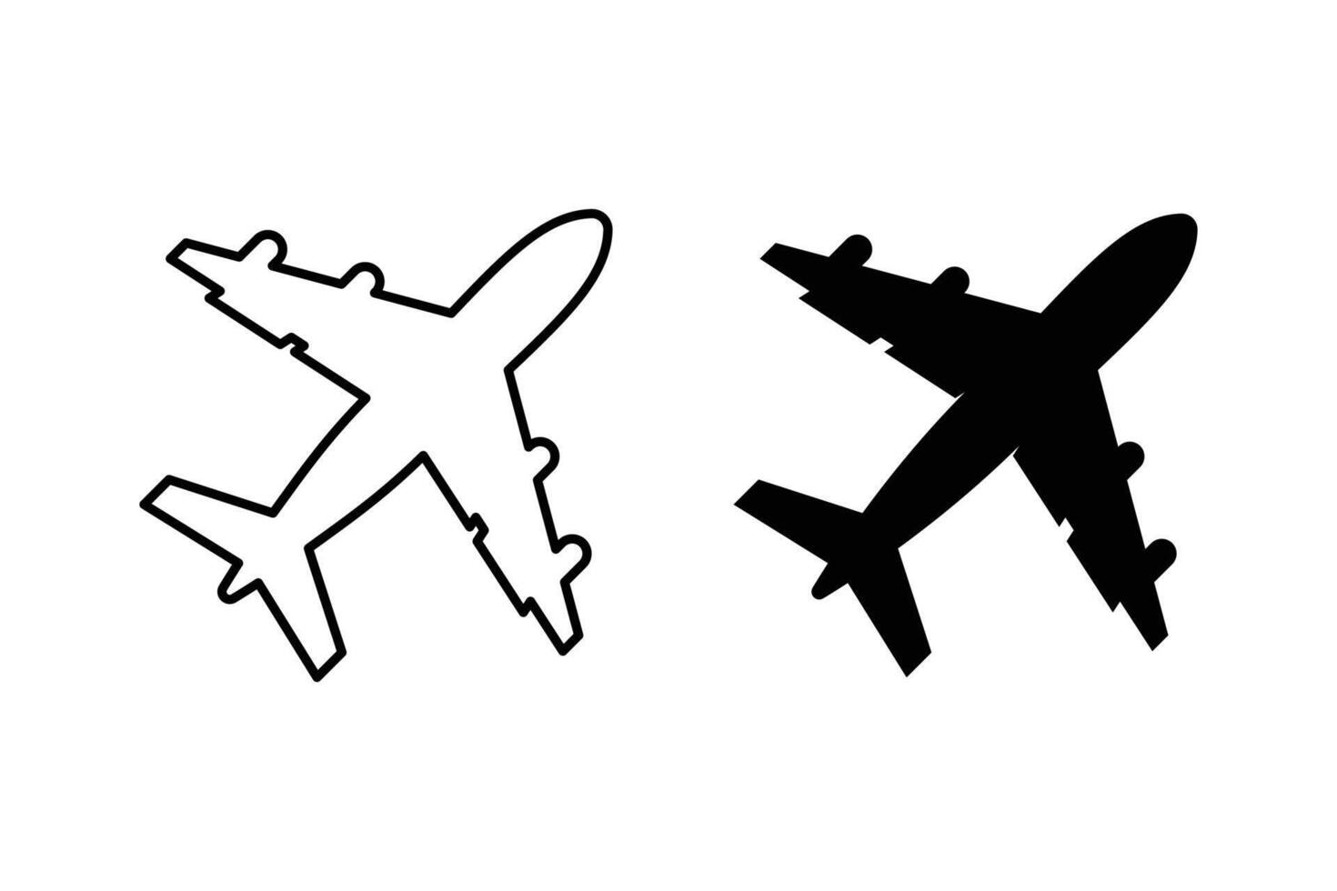Plane icon set. Airplane icon . Flight transport symbol. Travel illustration. Holiday symbol vector