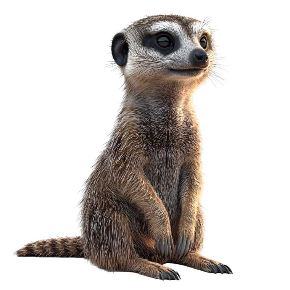 Meerkat Cartoon Isolated On Transparent Background png