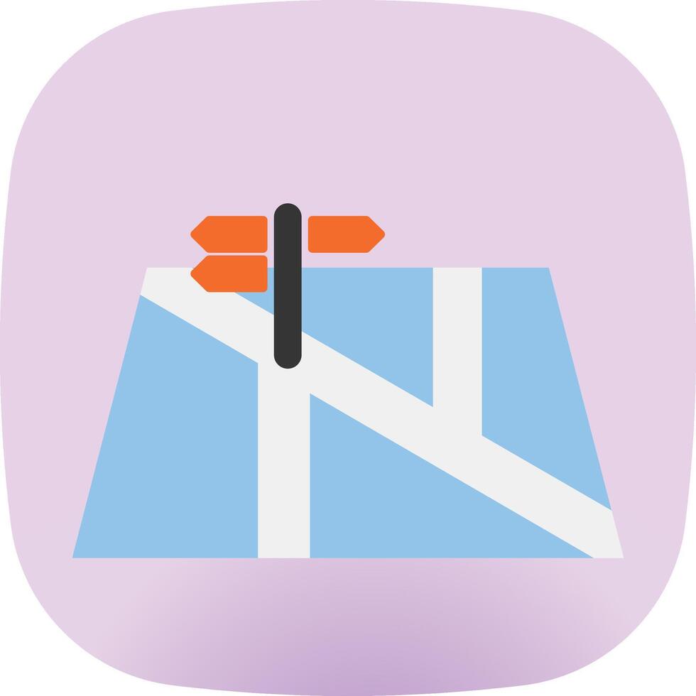 map location icon flat vector