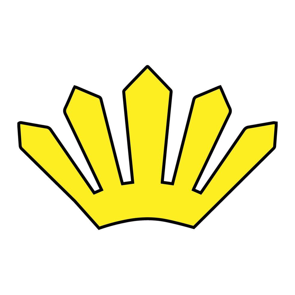 Crown icon on white background for graphic and web design. Simple sign. Internet concept symbol for website button or mobile app vector