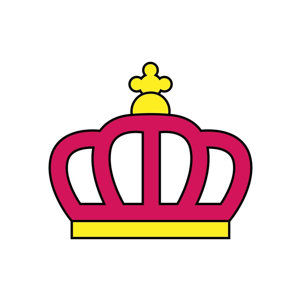 crown king isolated icon illustration designicon illustration graphic design vector
