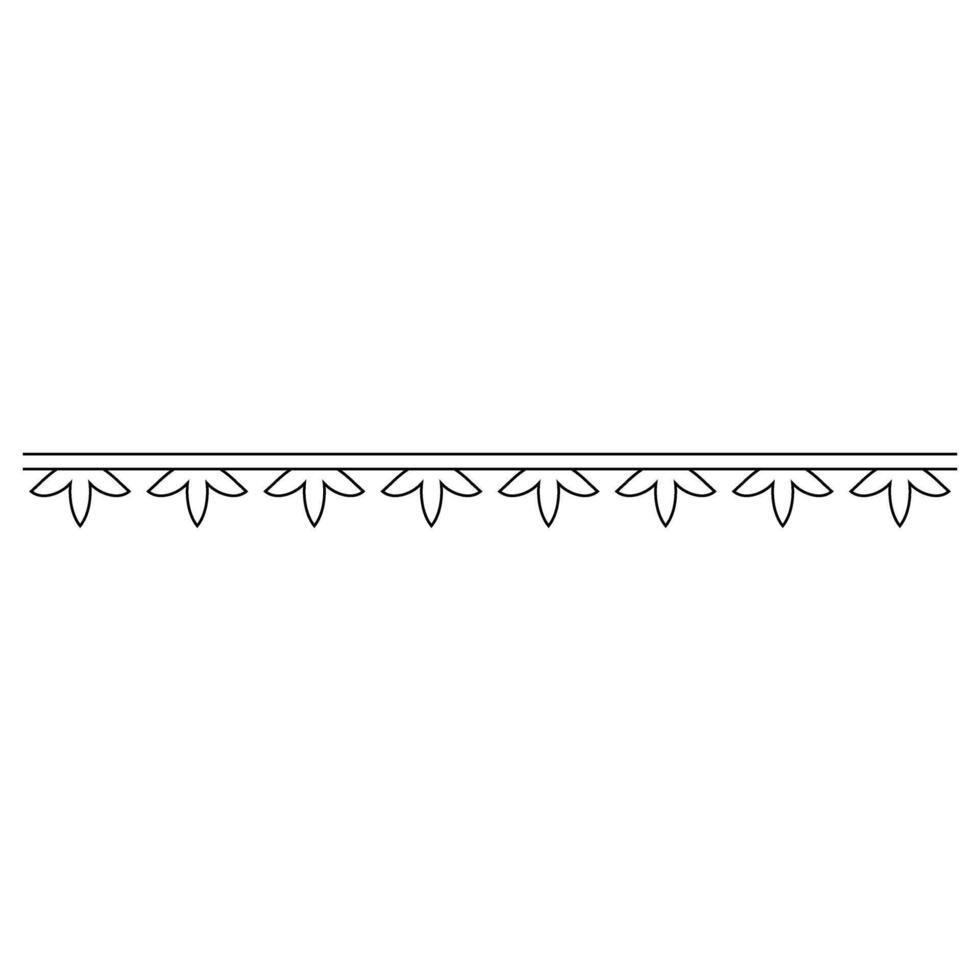 Decorative garland icon. Outline illustration of decorative garland icon for web vector