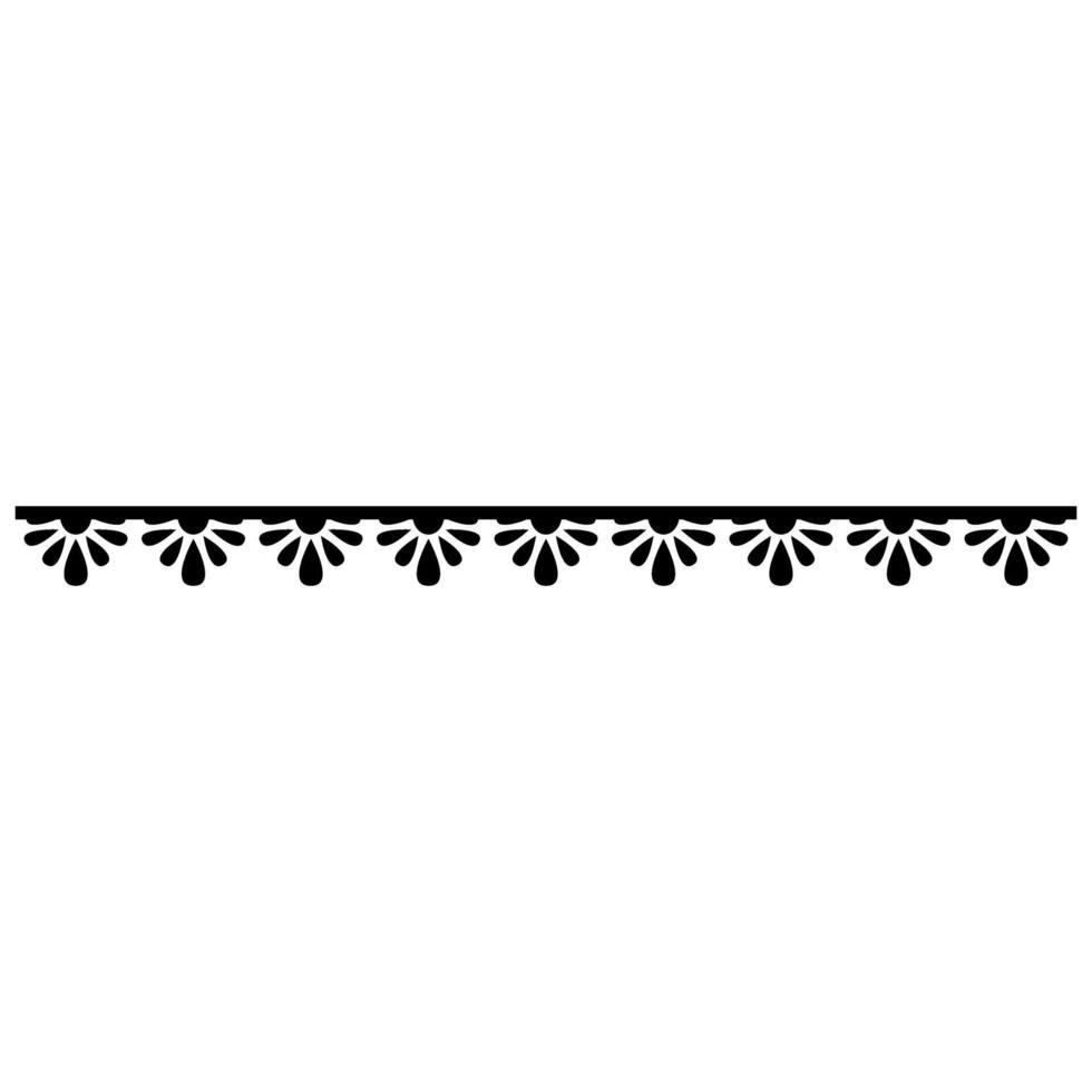 decorative border icon over white background, flat style, illustration vector