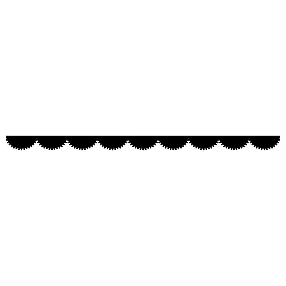 Silhouette of a chain isolated on a white background. illustration vector