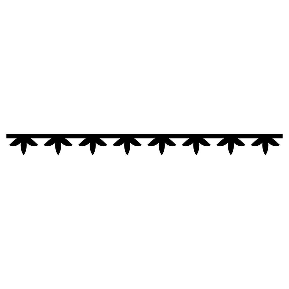 Decorative garland icon isolated on white background. Decorative garland icon vector