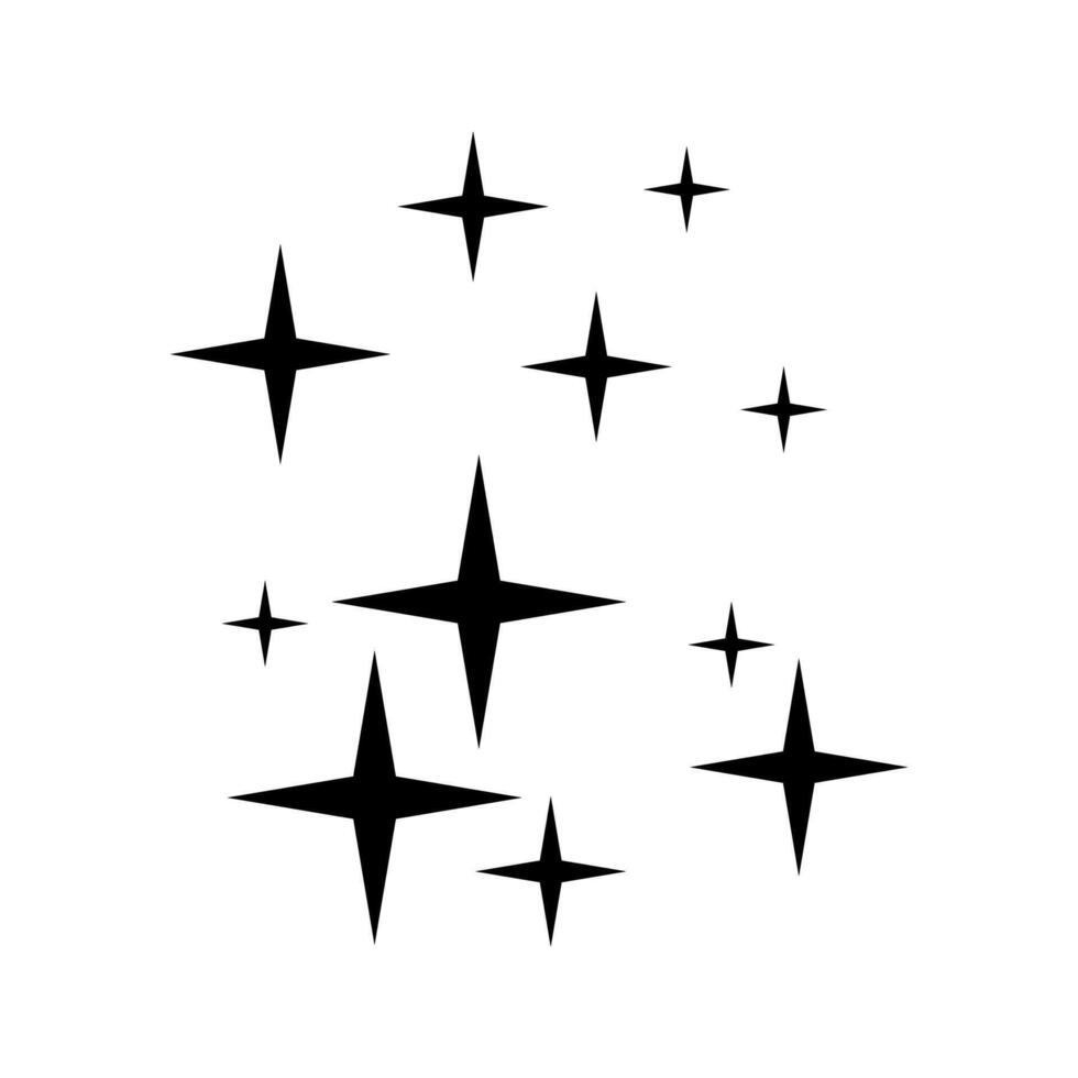 Stars icon. Star icon. Black star icon isolated on white background vector