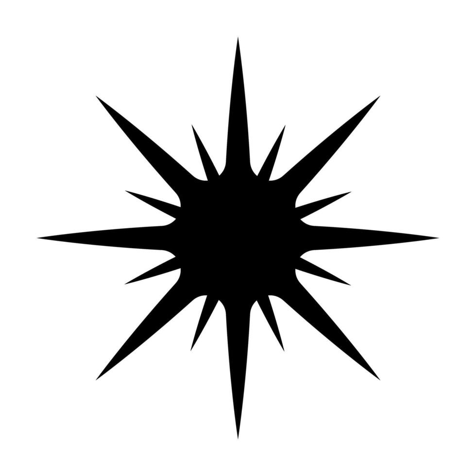 Starburst, sunburst icon. Simple illustration of starburst icon for web. vector