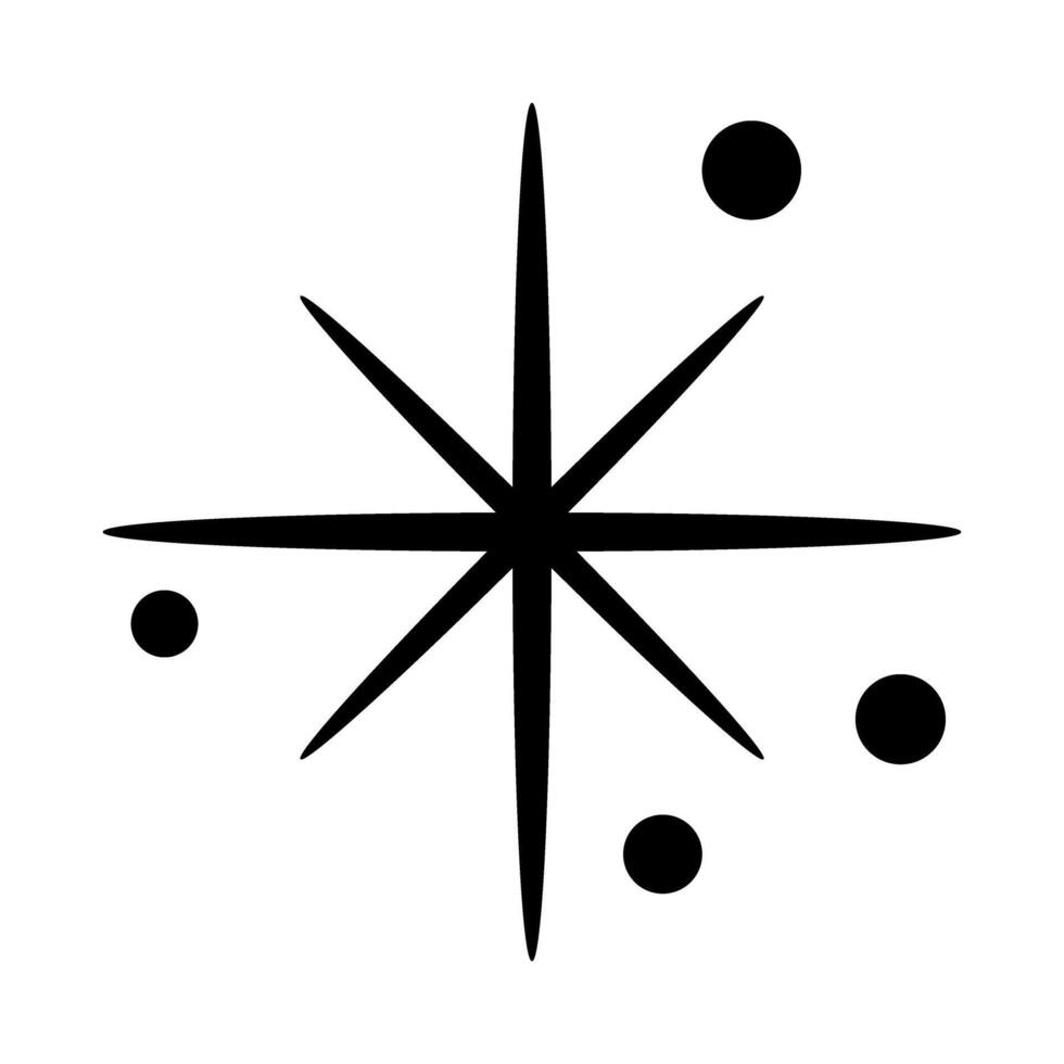 star icon. Black star icon on white background. illustration. vector