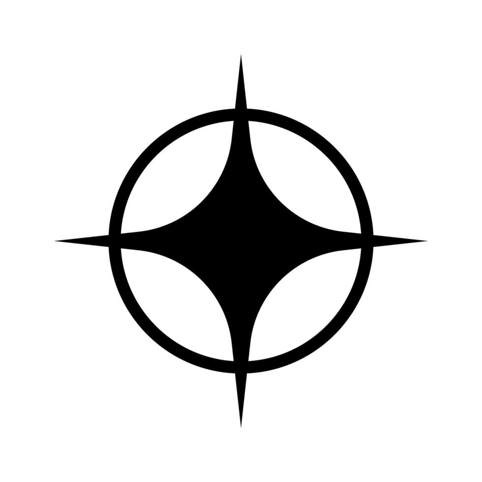 Compass icon isolated on white background for your web and mobile app design, Compass logo concept. vector