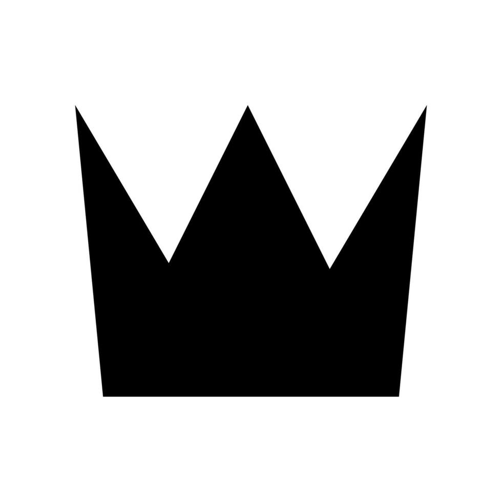 Crown icon over white background, line and fill style, illustration. vector