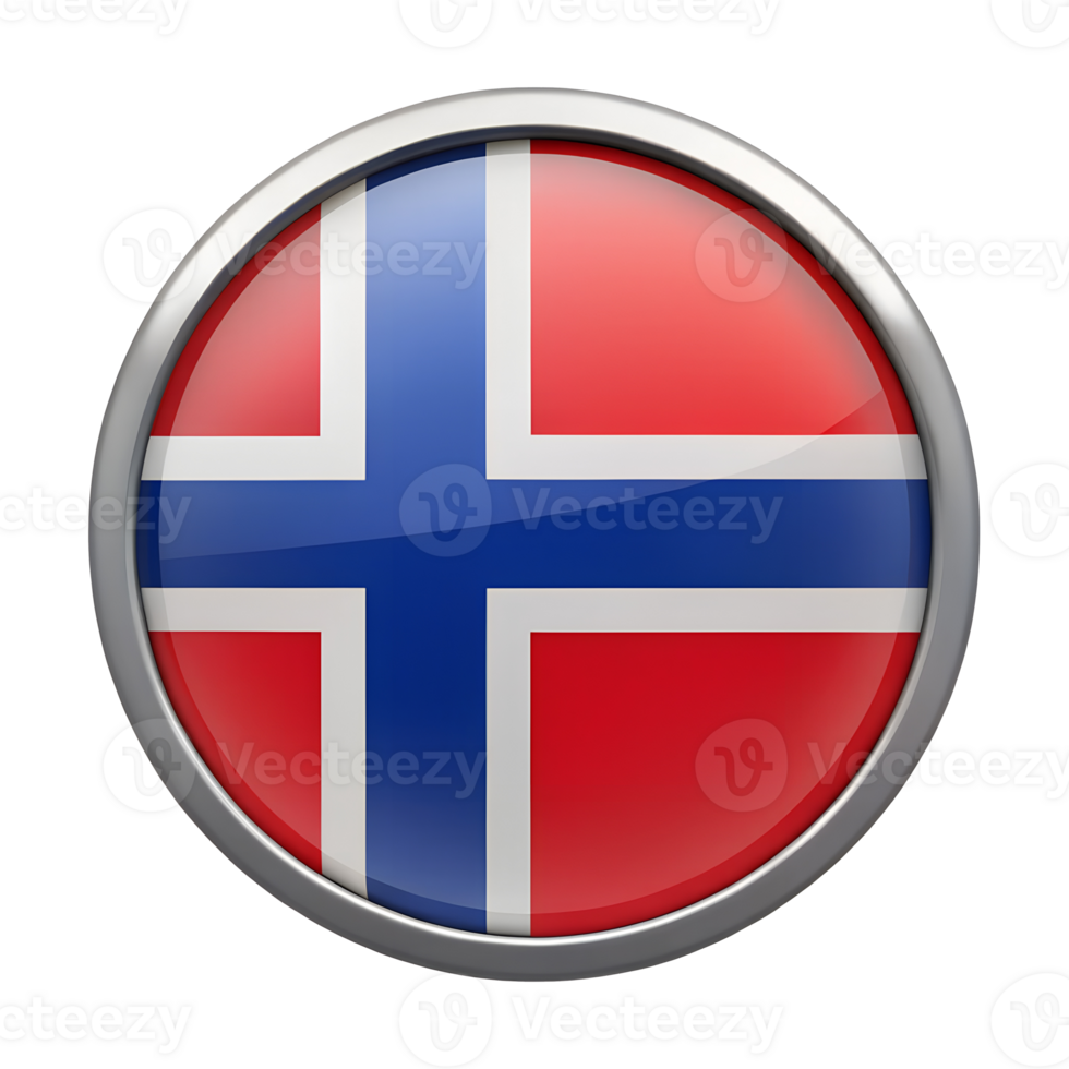 Norway flag in circle icon png