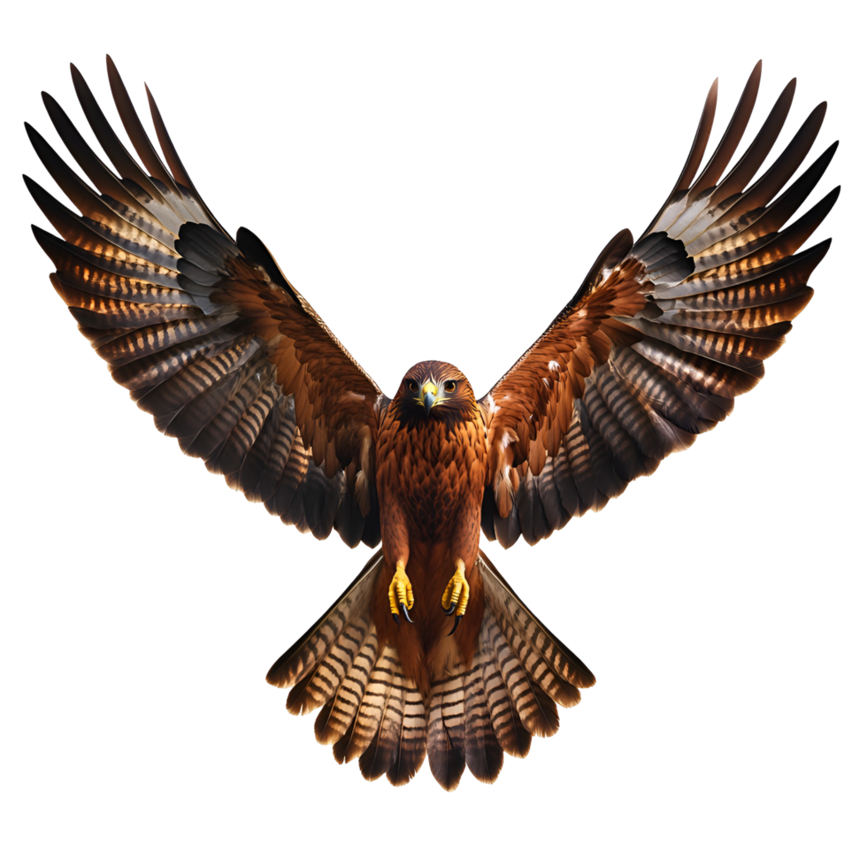 Majestic Eagle Spreading Wings Transparent Background png