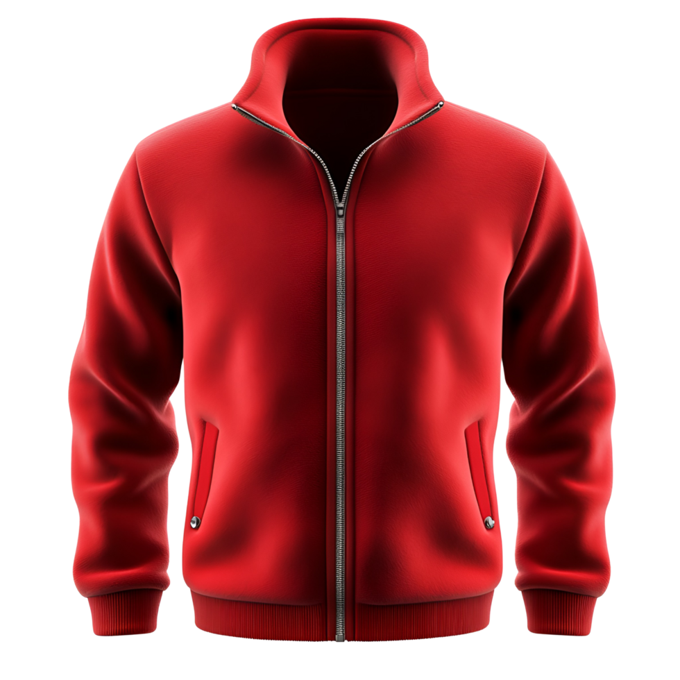 Stylish Jacket Design With Zipper Transparent Background png
